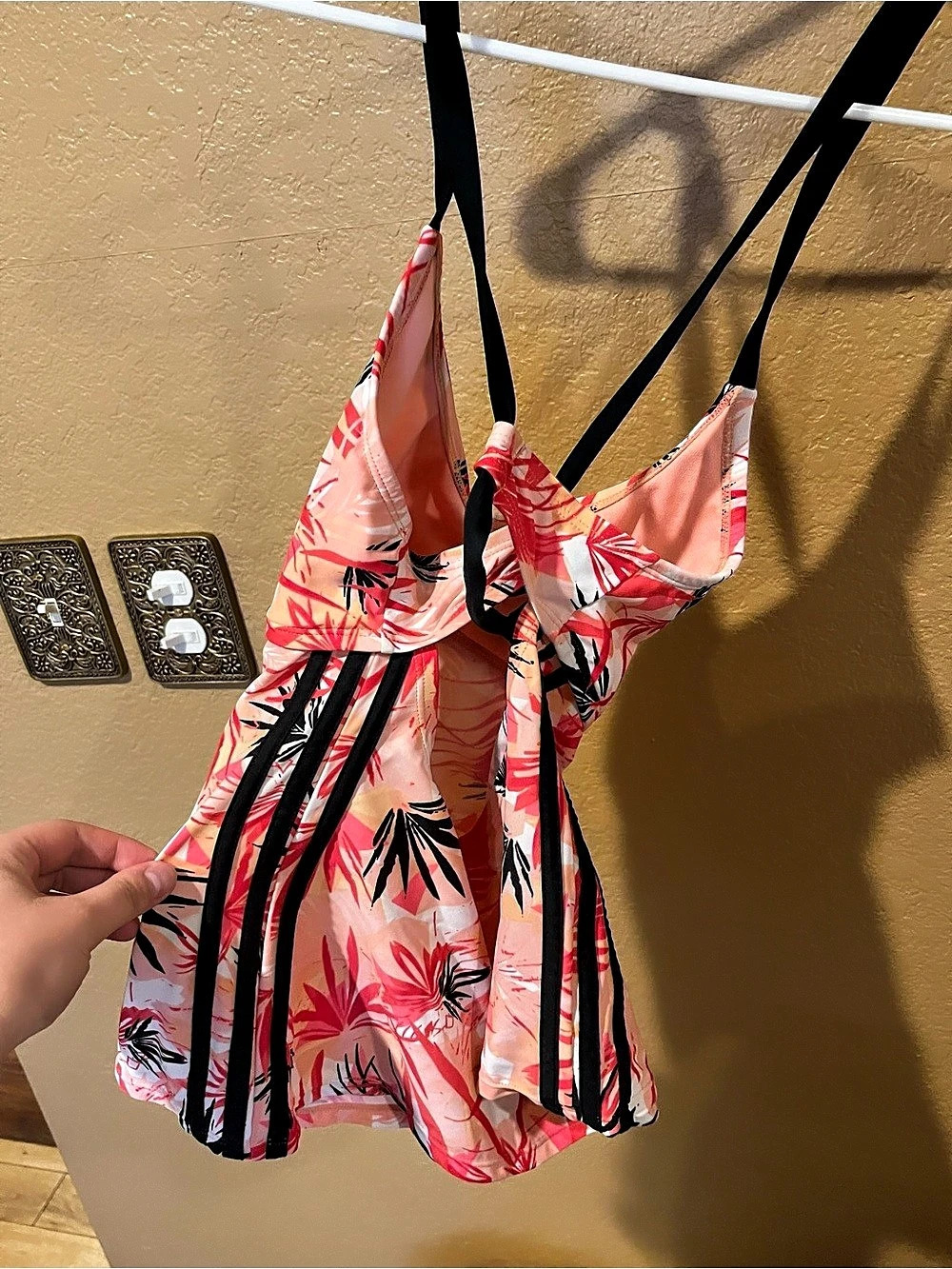 adidas Floral Swimsuit Too Size Medium Like New